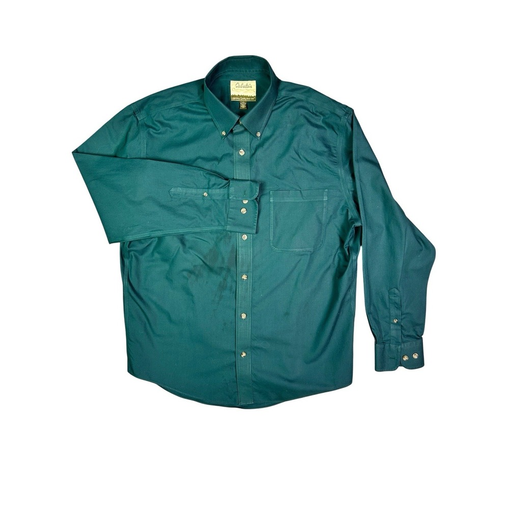 CABELA'S Outfitters Series Men's Size Large Long Sleeves Button Up Shirt